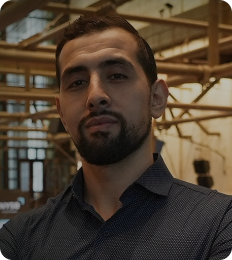 YRM Prop co-founder in the office